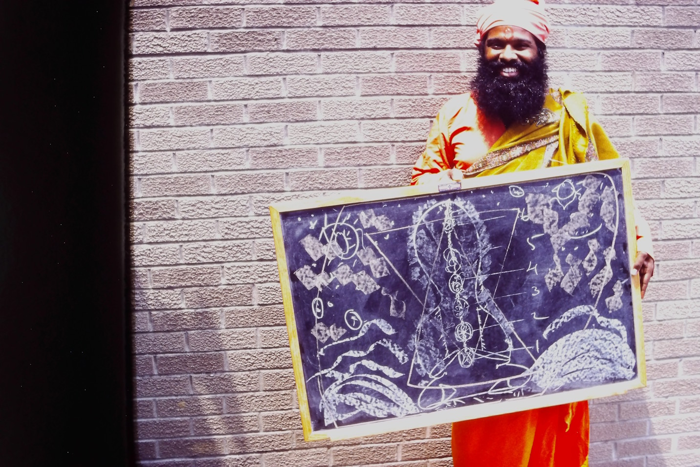 Swamiji 1980 Unity Church Yoga drawing